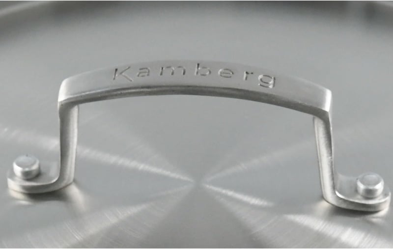 KAMBERG 24 cm rozsdamentes fedő indukciós és sütőhöz, PFAS-mentes