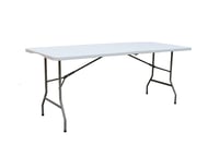 KAMBERG Sklopivi stol 180x74x74 cm Bijeli - Vrtni stol za događanja za 8-10 osoba 6