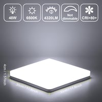 Kambo LED Mennyezeti Lámpa 48W Hideg Fehér 6500K Konyha Fürdőszoba Nappali 2