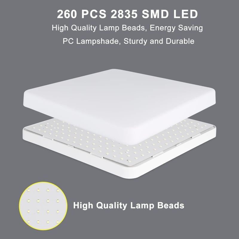 Kambo LED Mennyezeti Lámpa 48W Hideg Fehér 6500K Konyha Fürdőszoba Nappali