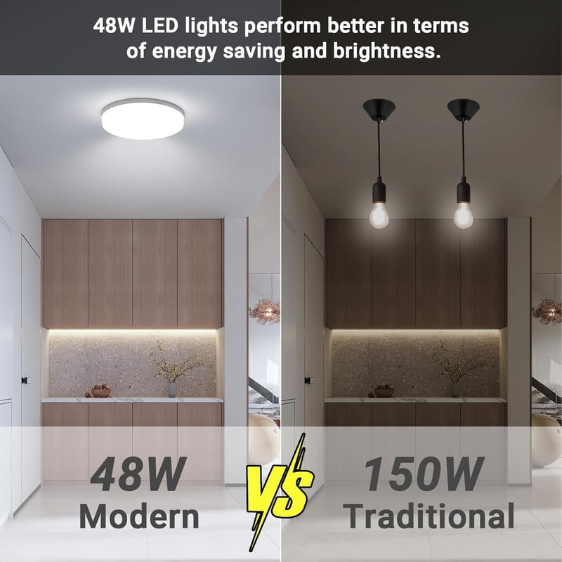 Kambo LED mennyezeti lámpa 48W kerek 30cm hideg fehér 6500K