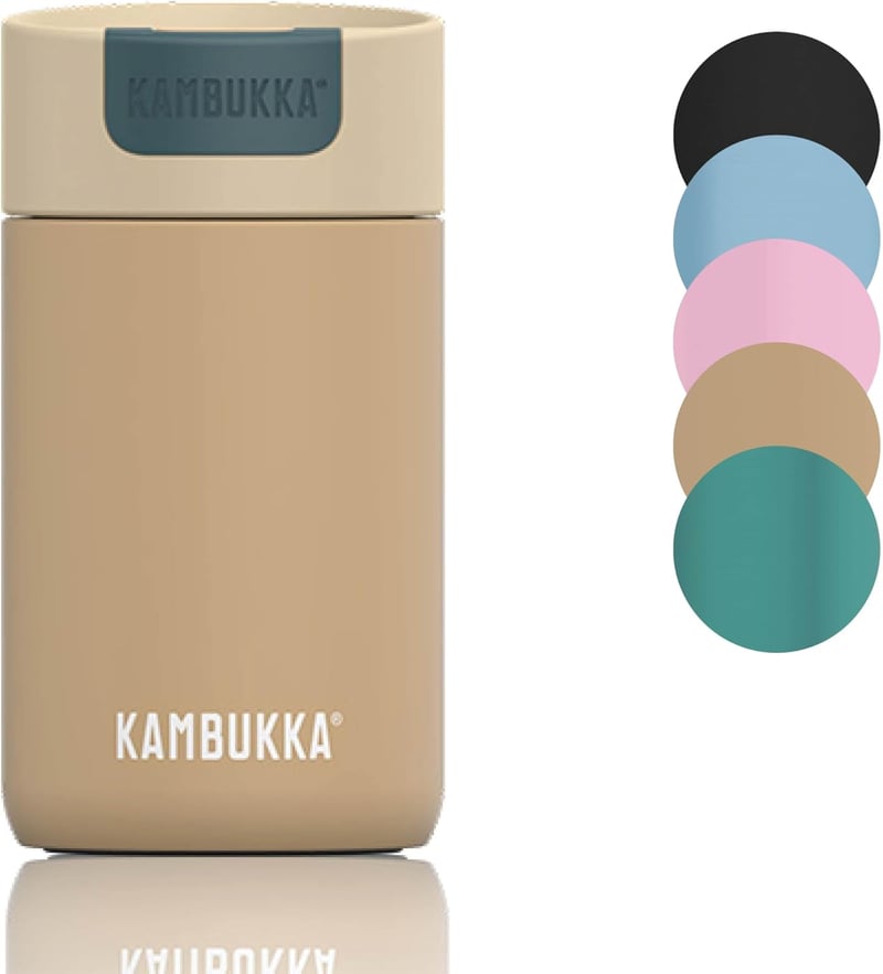 Kambukka Olympus Latte 300ml vákuumszigeteléses termosz bögre - 300 ml, Latte