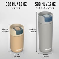 Kambukka Olympus Latte 300ml vákuumszigeteléses termosz bögre - 300 ml, Latte 5