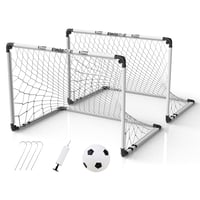 Skladacia futbalová bránka Kamiya, 115x80 cm, 2 ks – biela – pre deti od 2 do 8 rokov 2