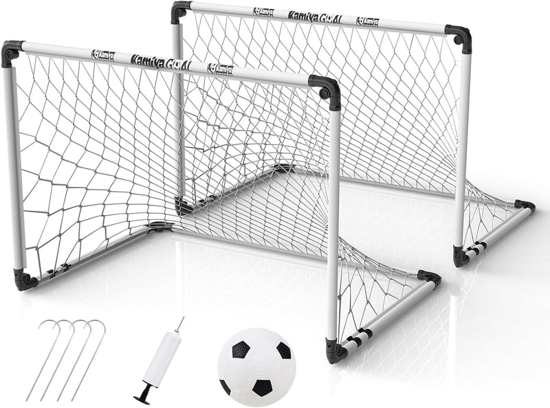 Kamiya Összecsukható Futballkapu Szett 2db 115x80cm Gyerekeknek
