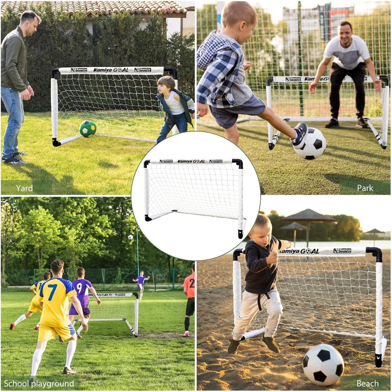 Kamiya Összecsukható Futballkapu Szett 2db 115x80cm Gyerekeknek