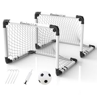 Kamiya ZDQM-04 sklopivi set dječjih nogometnih golova - bijeli - 60x45 cm (2 komada) 2