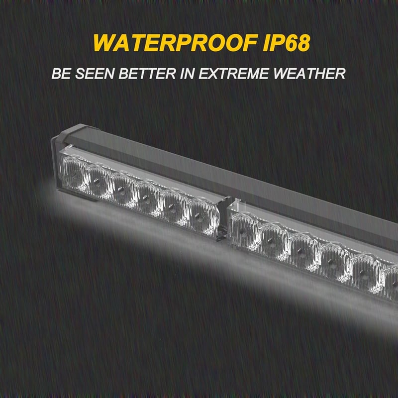 KAMOPA 38 Inch Amber Strobe Fénysáv Mágneses Talapzattal Teherautóhoz