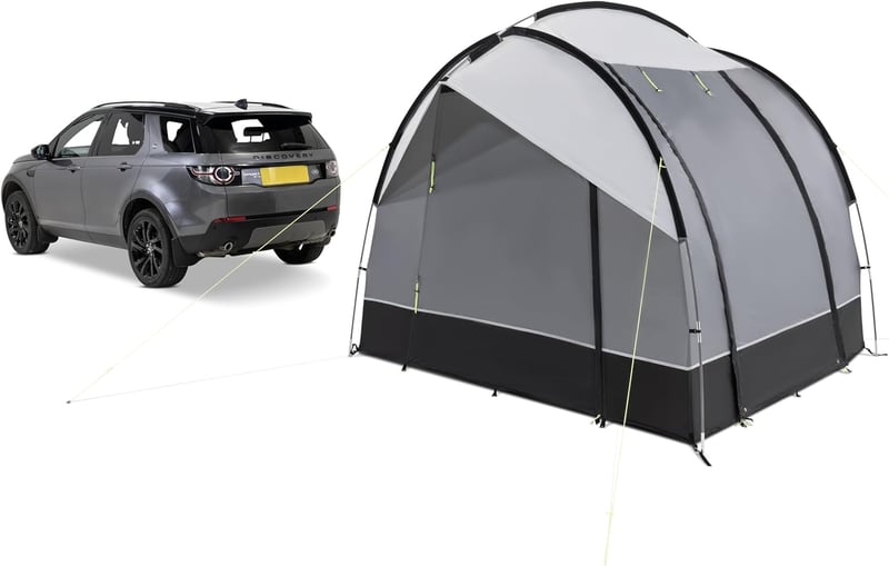 KAMPA Drängler Busz Előtető Szabadon Álló - 6,6 m² Hátsó Sátor Autóhoz 2 Főre - Vízálló Autósátor 240cm Széles Ablakkal