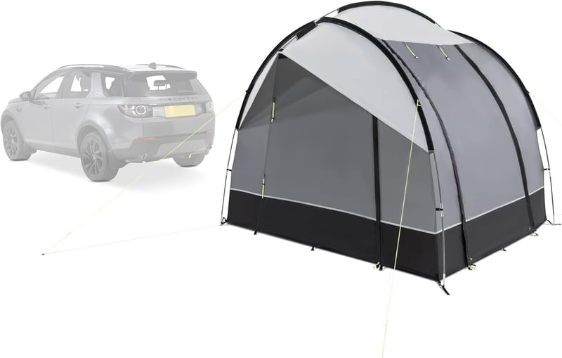 KAMPA Drängler Busz Előtető Szabadon Álló - 6,6 m² Hátsó Sátor Autóhoz 2 Főre - Vízálló Autósátor 240cm Széles Ablakkal