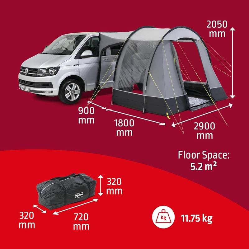Kampa Trip Air szürke-fekete sátor