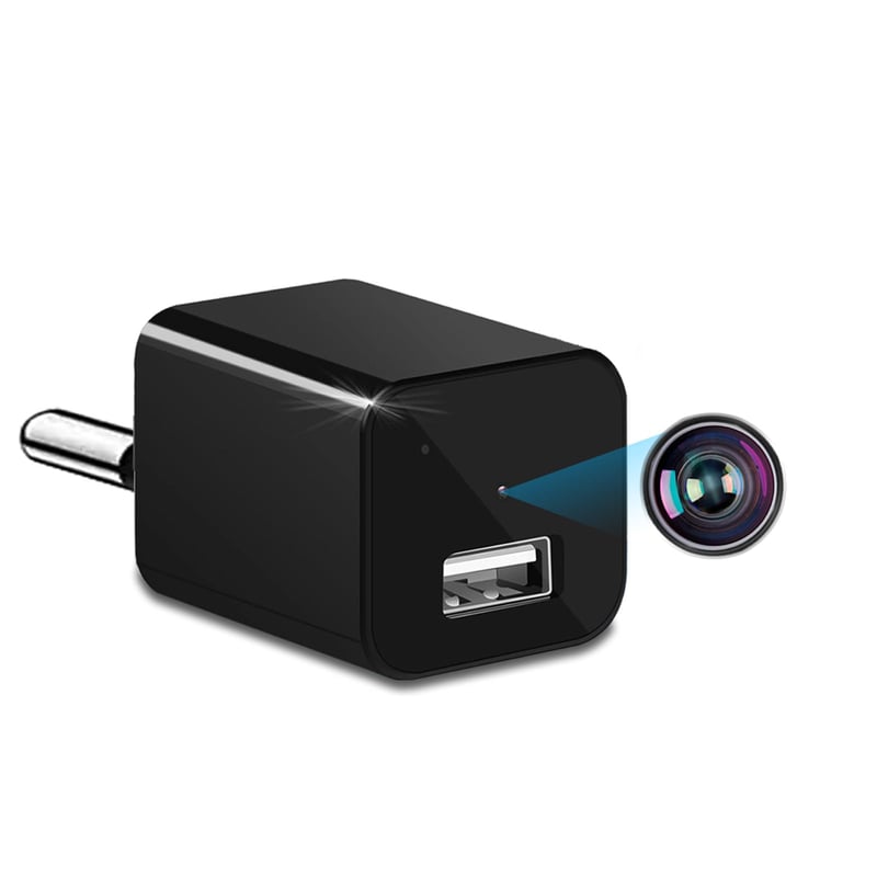 KAMREA Bezpečnostná kamera HD 1080P Mini skrytá kamera USB nabíjačka s maskovaním Detekcia pohybu Nepretržité nahrávanie Monitorovanie kancelárie a domácnosti