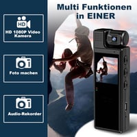 KAMREA Mini Testkamera HD 1080P 180° Forgatható Objektív Mozgásérzékelő 6 Óra Akkumulátor Sport Kerékpár Megfigyelő Kamera 3