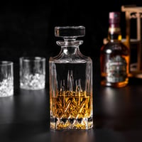 KANARS 5 részes whiskys karaffa szett 750ml dekantáló üveggel és 4 pohárral - Lot de 5 Carafe Set 6