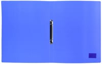 Biblioraft cu inele Kangaro A4, polipropilenă (PP) albastru transparent, 2 inele, mecanism O, cotor 16 mm, inele 20 mm 3