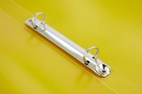 Kangaro krúžkový zakladač A4, priehľadný, žltý, PP, 2-krúžková O-mechanika, chrbát 16 mm, 20 mm 3