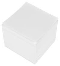Kangaro Box na poznámkové bločky 9,5x9,5x9,5 cm, 700 listov, biely, zásobník na lepiace papieriky 3