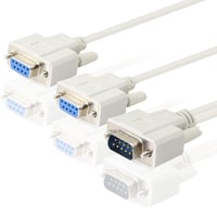 KANGPING 30cm DB9 Y Elosztó Kábel - 1 Apa 2 Anya RS232 Soros Adapter - PC, Ipari Műszerek, Set-Top Box Csatlakoztatásához - Tartós Kivitel 5