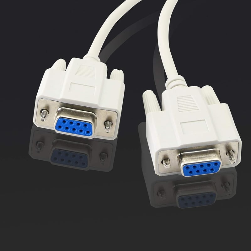 KANGPING 30cm DB9 Y Elosztó Kábel - 1 Apa 2 Anya RS232 Soros Adapter - PC, Ipari Műszerek, Set-Top Box Csatlakoztatásához - Tartós Kivitel