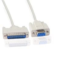 KANGPING DB9-DB25 Átalakító Kábel - RS232 Null Modem Soros Nyomtató Kábel PC, Mac, Linux Eszközökhöz - Adatátviteli Kommunikációs Kábel (1,5 3