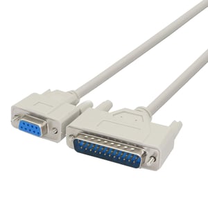 Cablu Convertor KANGPING DB9-DB25 - Cablu Serial Null Modem RS232 pentru Imprimantă, Compatibil cu PC, Mac, Linux - Cablu de Comunicare pentru Transfer de Date (1,5