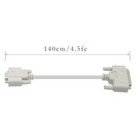 KANGPING DB9-DB25 Átalakító Kábel - RS232 Null Modem Soros Nyomtató Kábel PC, Mac, Linux Eszközökhöz - Adatátviteli Kommunikációs Kábel (1,5 5