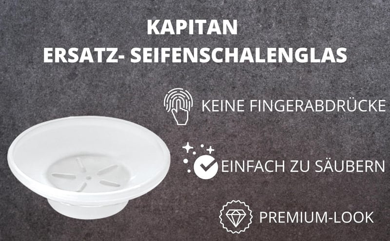Kapitan szappantartó cserélhető fürdőszobai kiegészítő