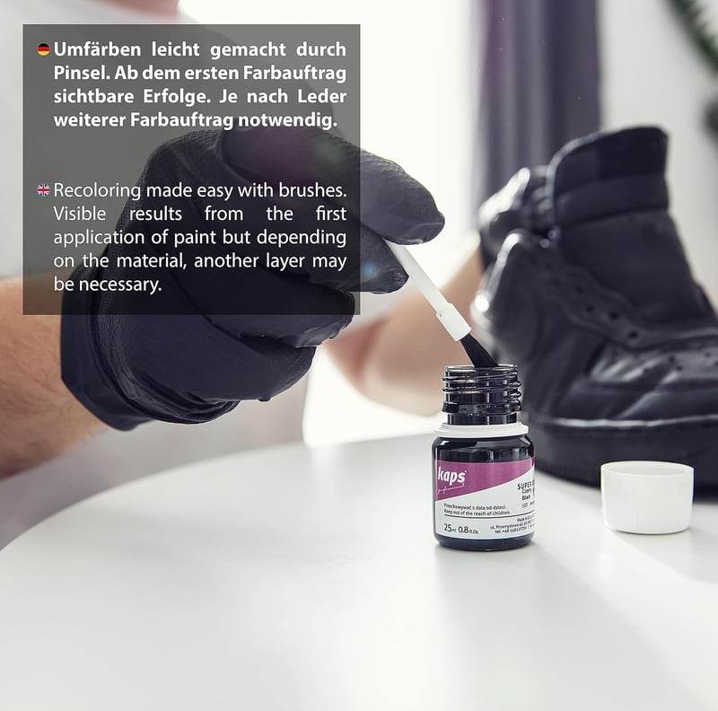 Kaps Super Colour bőrfesték 25ml Csokoládé 180 természetes bőrhöz
