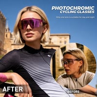 KAPVOE Fotokróm Kerékpáros Napszemüveg TR90 Unisex Sportoláshoz 2