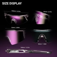 KAPVOE Fotokróm Kerékpáros Napszemüveg TR90 Unisex Sportoláshoz 6
