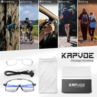 KAPVOE Fotokróm Kerékpáros Napszemüveg UV400 Védelemmel Férfi Női 6