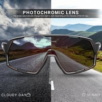 KAPVOE Fotokromatikus Kerékpáros Szemüveg Férfi Női Unisex TR90 Keret UV400 Védelem Sportnapszemüveg Futás Biciklizés MTB Triathlon 6