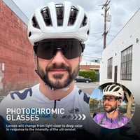 Fotochromatické cyklistické okuliare KAPVOE K360 unisex, s UV400 ochranou, samozafarbovacie slnečné okuliare na MTB a bicyklovanie, športové okuliare pre mužov a ženy 2