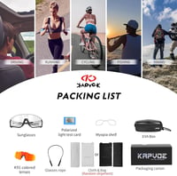 KAPVOE Kerékpáros Szemüveg Polarizált Fotokróm Lencse UV400 Védelem Könnyű Sportnapszemüveg MTB Bicikli Unisex 5