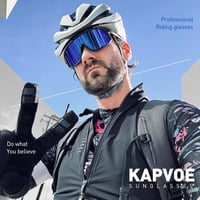 KAPVOE Polarizált Kerékpáros Napszemüveg UV400 Védelem TR90 Keret 2