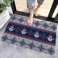 Karácsonyi mintás fürdőszobaszőnyeg - Anyingkai piros, kék, fehér 5