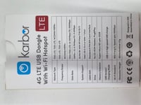 Karbor 4G LTE WiFi USB modem 300 Mbps, mobilný širokopásmový dongle, až pre 10 zariadení, s externou anténou, na cesty a na pracovné účely 4