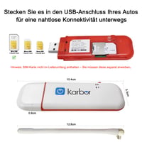 Karbor 4G LTE WiFi USB modem 300 Mbps, mobilný širokopásmový dongle, až pre 10 zariadení, s externou anténou, na cesty a na pracovné účely 9