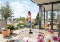 Kefa na podlahu Kärcher PS 30 Power Scrubber – žltá/čierna, 360-stupňová čistiaca hlava, 3 vysokotlakové trysky, kompatibilná s vysokotlakovými čističmi radu K2–K7 6