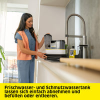 Kärcher SE 2 Spot Care tepovač a vysávač, 450 W, 1,5 l nádrž, plošný výkon 2,89 m², biela, hubica na čistenie škvŕn 6