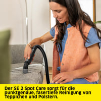 Kärcher SE 2 Spot Care tepovač a vysávač, 450 W, 1,5 l nádrž, plošný výkon 2,89 m², biela, hubica na čistenie škvŕn 3