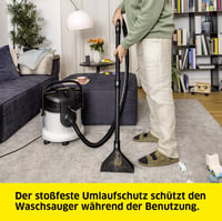 Aspirator cu spălare KÄRCHER SE 4 Plus – furtun flexibil 2 în 1, rază de acțiune 8 m, 1000 W, rezervor 4 L, alb 7