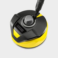 Curățitor de suprafețe Kärcher T-Racer T 5 pentru suprafețe mari - Protecție împotriva stropirii, două duze cu jet plat, negru-galben 3