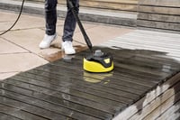 Curățitor de suprafețe Kärcher T-Racer T 5 pentru suprafețe mari - Protecție împotriva stropirii, două duze cu jet plat, negru-galben 4