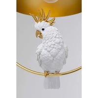 Závesná lampa Kare Design Animal Cockatoo, zlatá/biela, oceľový rám a tienidlo, otočná, ručná výroba, 60x46x46 cm 3