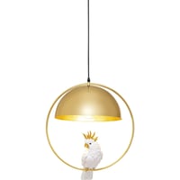 Závesná lampa Kare Design Animal Cockatoo, zlatá/biela, oceľový rám a tienidlo, otočná, ručná výroba, 60x46x46 cm 5