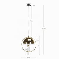 Závesná lampa Kare Design Animal Cockatoo, zlatá/biela, oceľový rám a tienidlo, otočná, ručná výroba, 60x46x46 cm 4