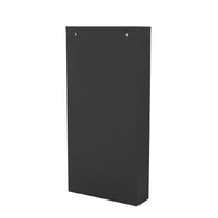 Kare Design Caruso botník čierny kov s 3 výklopnými dverami na 6 párov topánok úzky vysoký úložný priestor na topánky do predsiene 104x50x15 cm 5