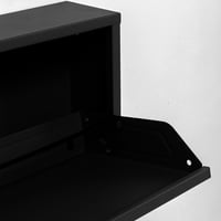 Kare Design Caruso botník čierny kov s 3 výklopnými dverami na 6 párov topánok úzky vysoký úložný priestor na topánky do predsiene 104x50x15 cm 4