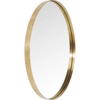 Kare Design Curve MO Brass kerek fali tükör, arany, vékony keret, modern dizájn, 100x100x5 cm 7